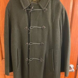 Mens vintage wool convoy coat